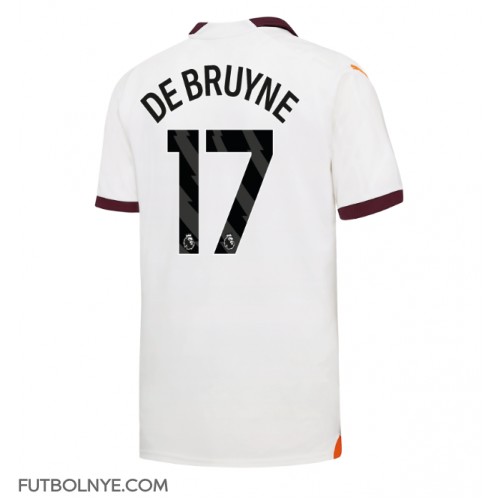 Camiseta Manchester City Kevin De Bruyne #17 Visitante Equipación 2023-24 manga corta